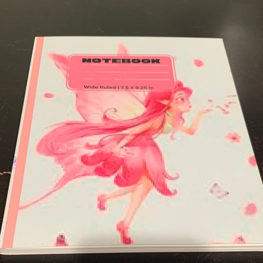 Pink Fairy Notebook